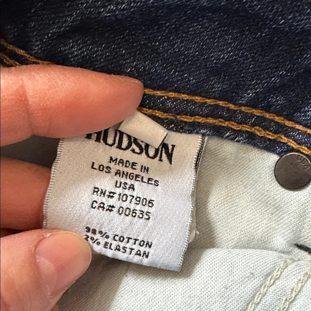 Hudson Jeans Women's Straight Leg in Deep Blue - Picture 4 of 12